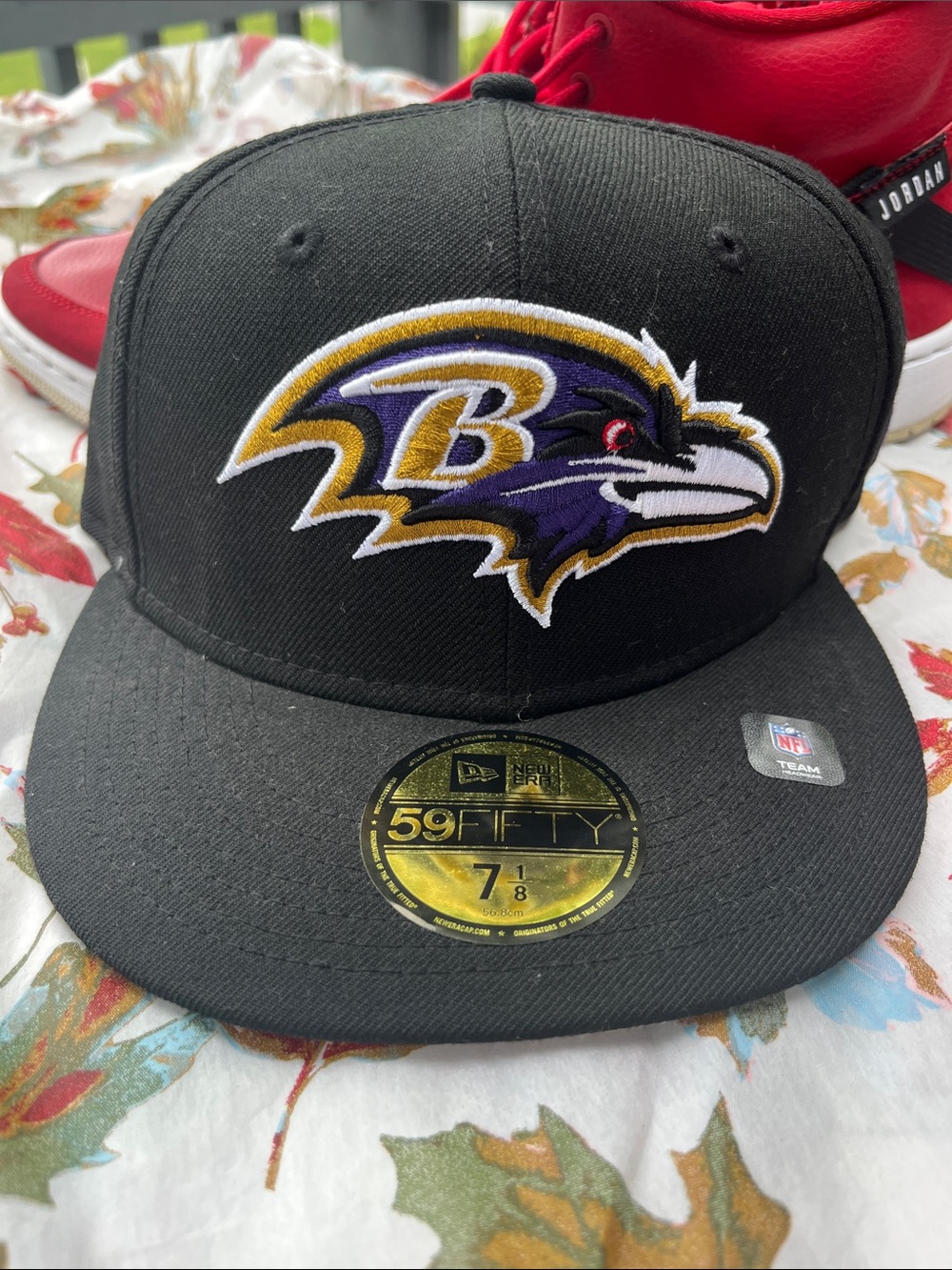 New Era Black/Purple Baltimore Ravens 59FIFTY Fitted Hat